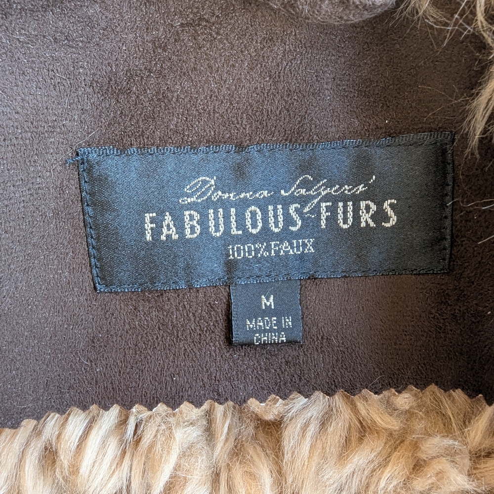 Fabulous Furs Chocolate Teddy Coat by Donna Salyers - Picture 6 of 8